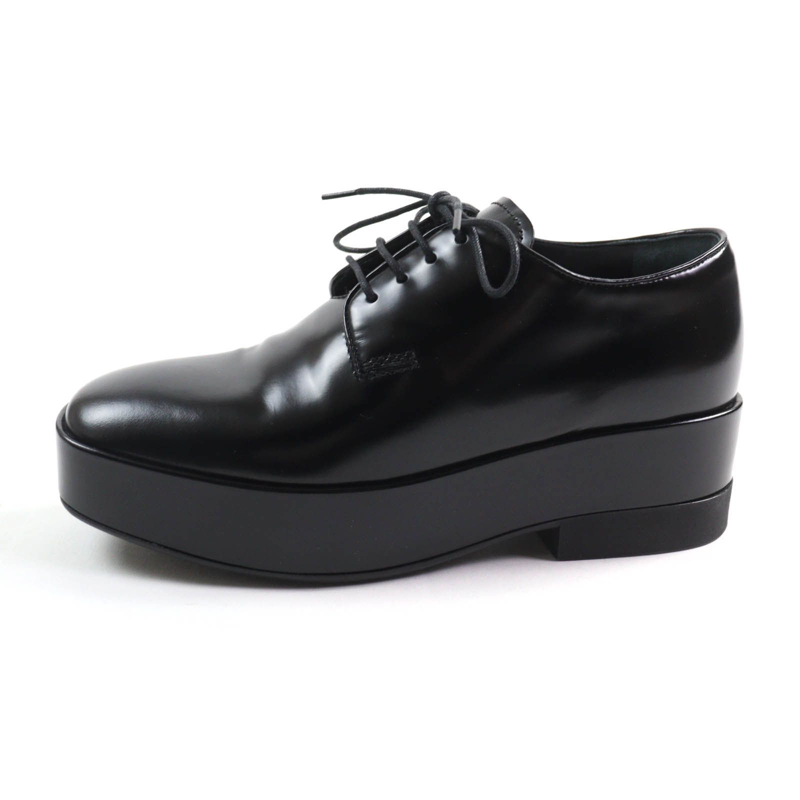 Prada Prada Prada Back logo leather lace-up platform dress shoes Leather Shoes DUTY FREE for USA Size ONE SIZE - 5 Thumbnail