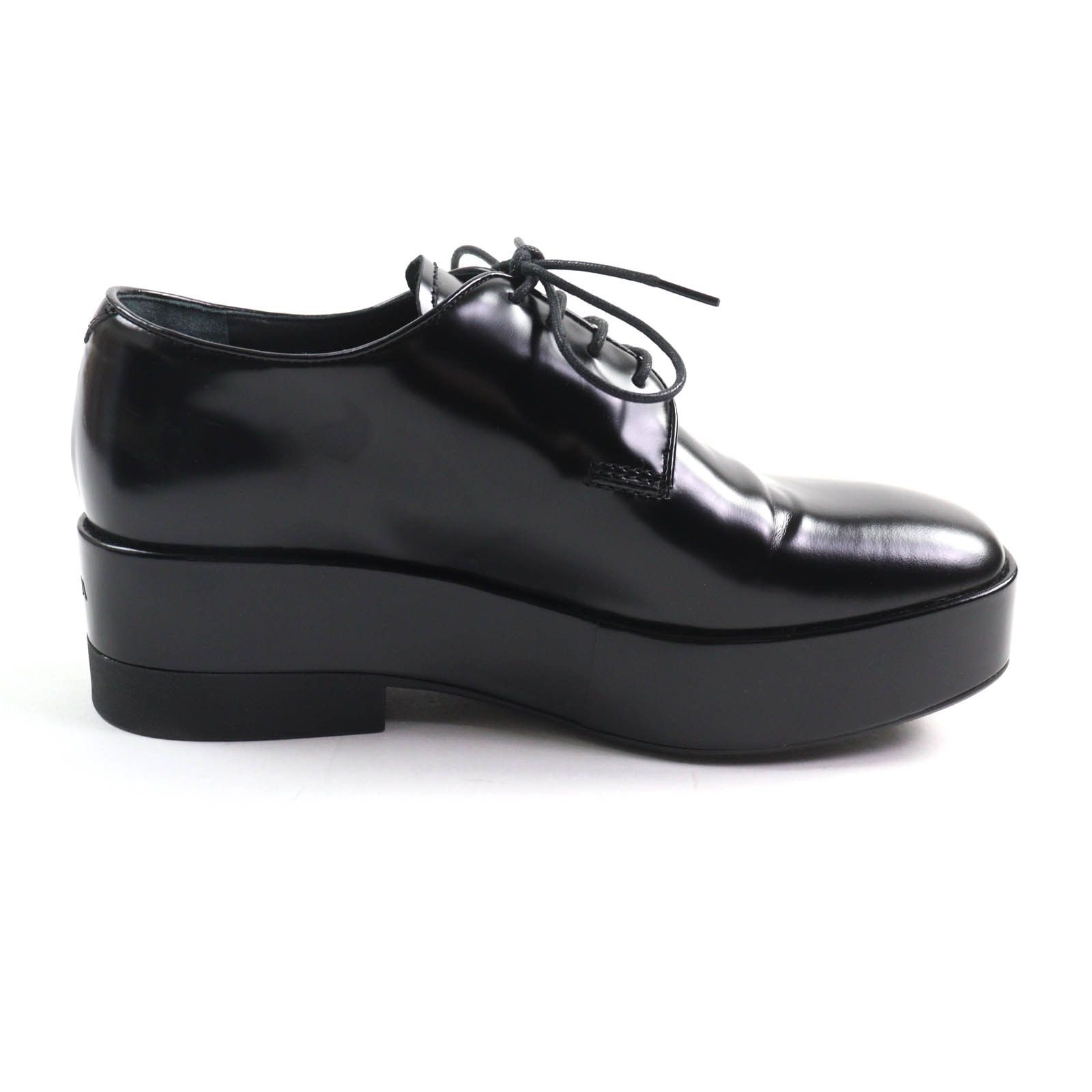 Prada Prada Prada Back logo leather lace-up platform dress shoes Leather Shoes DUTY FREE for USA Size ONE SIZE - 6 Thumbnail