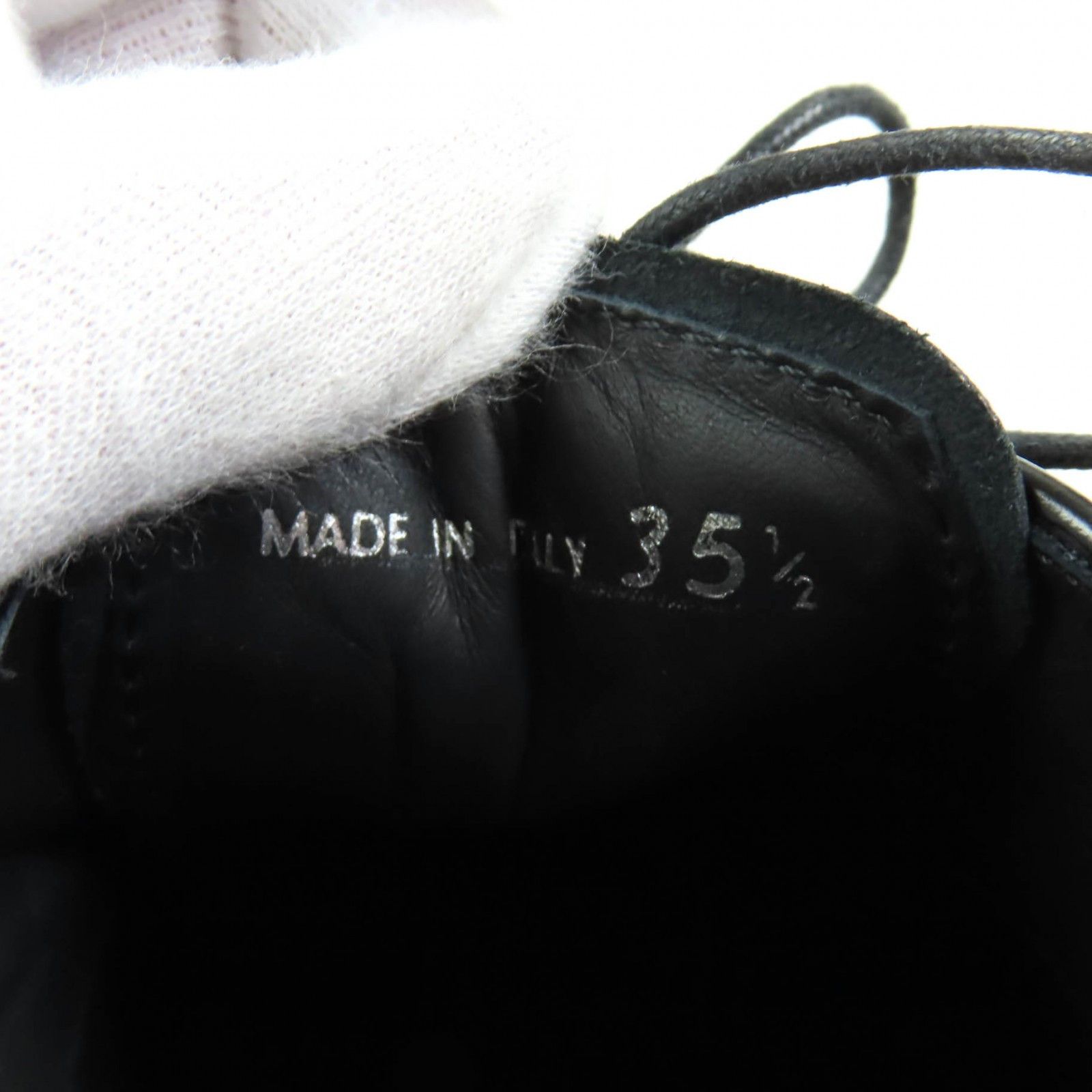 Prada Prada Prada Back logo leather lace-up platform dress shoes Leather Shoes DUTY FREE for USA Size ONE SIZE - 11 Thumbnail