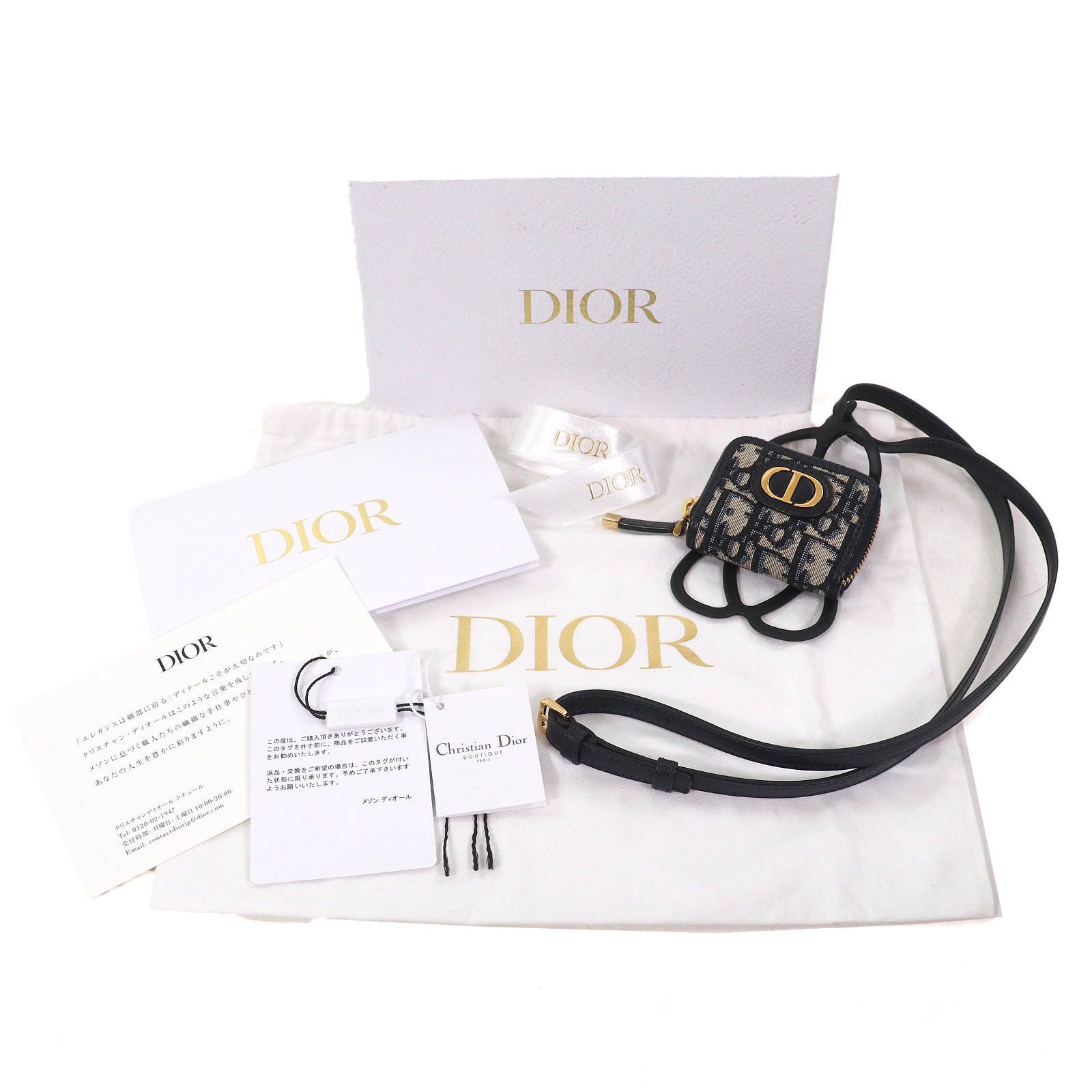 Dior Dior Christian Dior 30 MONTAIGNE Oblique Trotter AirPods Phone Holder Canvas Phonecase S2101UTZQ DUTY FREE for USA Size ONE SIZE - 2 Thumbnail