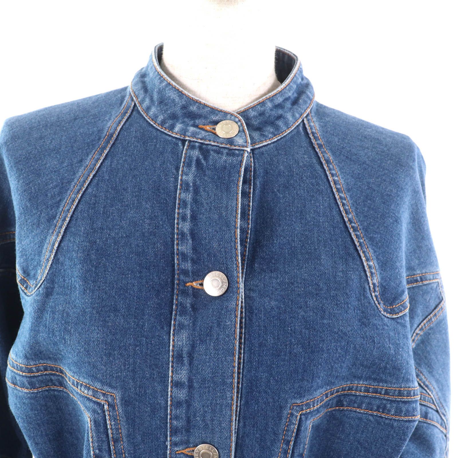 Stella McCartney Stella Mccartney Stella McCartney LIANA DENIM DRESS Cotton Dress Denim Dresses 603710 DUTY FREE for USA Size ONE SIZE - 4 Thumbnail