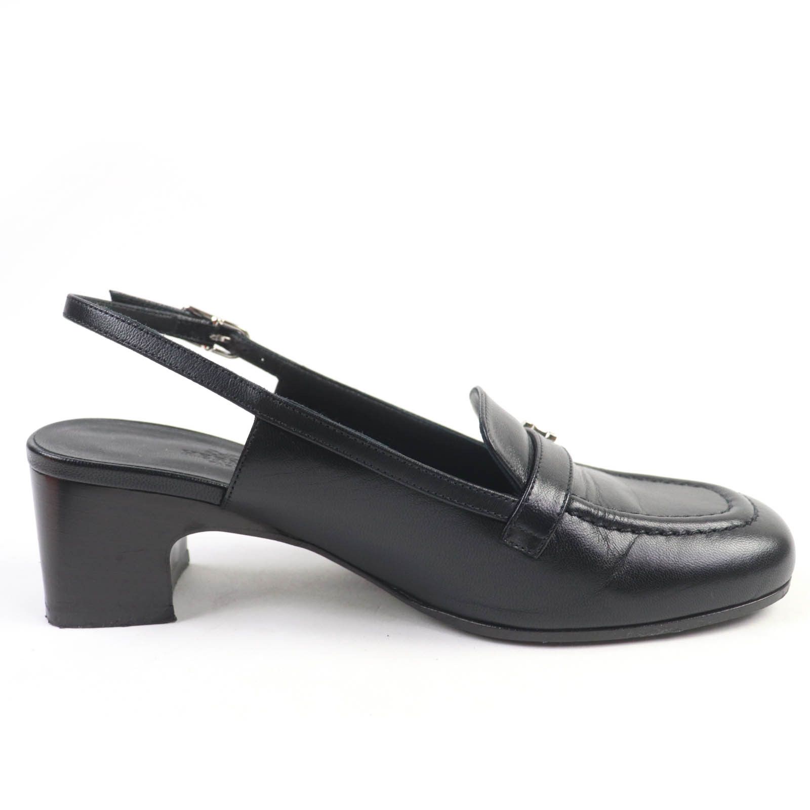 Hermes Hermes Hermes Anfini Strap Leather Pumps Leather Shoes DUTY FREE for USA Size ONE SIZE - 6 Thumbnail