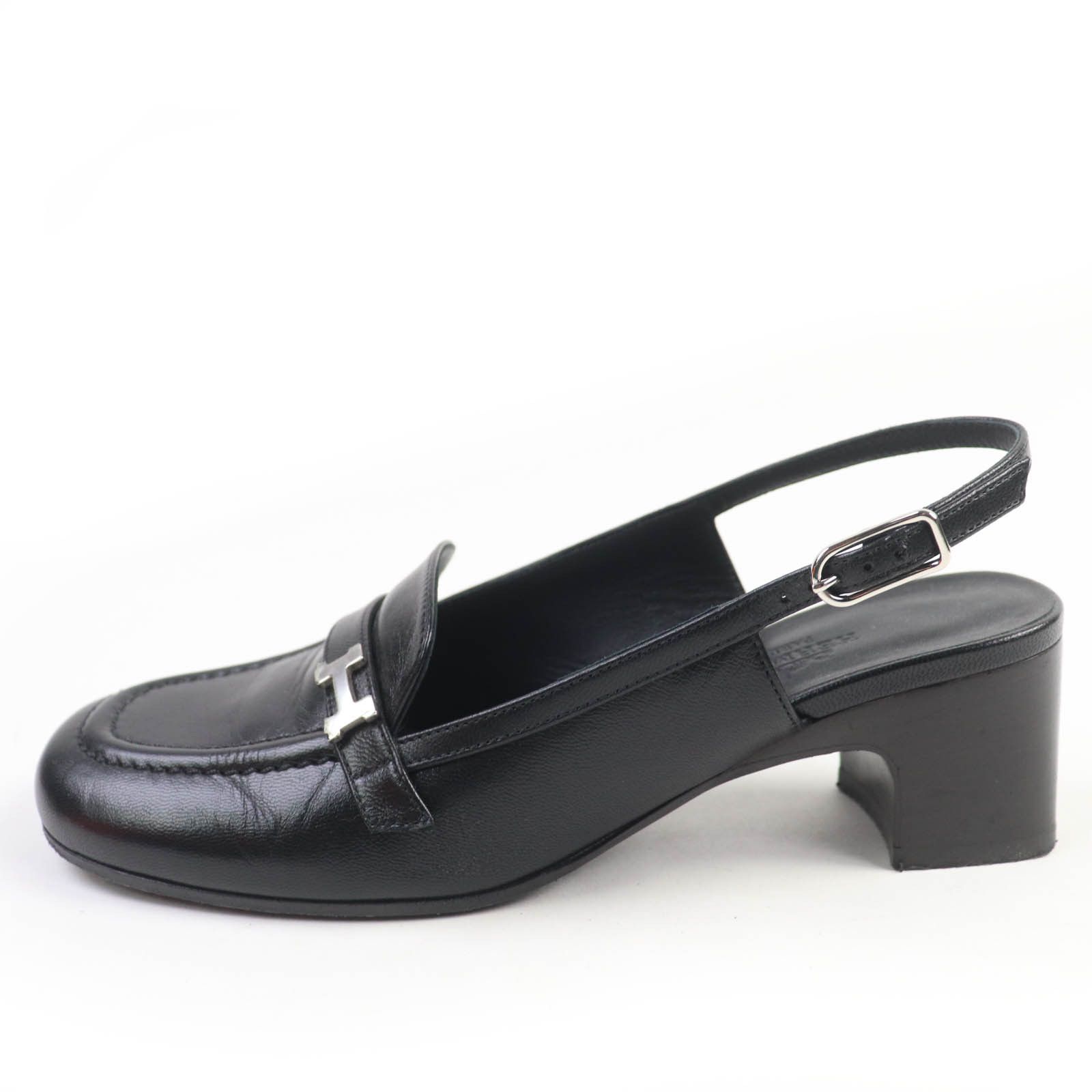 Hermes Hermes Hermes Anfini Strap Leather Pumps Leather Shoes DUTY FREE for USA Size ONE SIZE - 5 Thumbnail