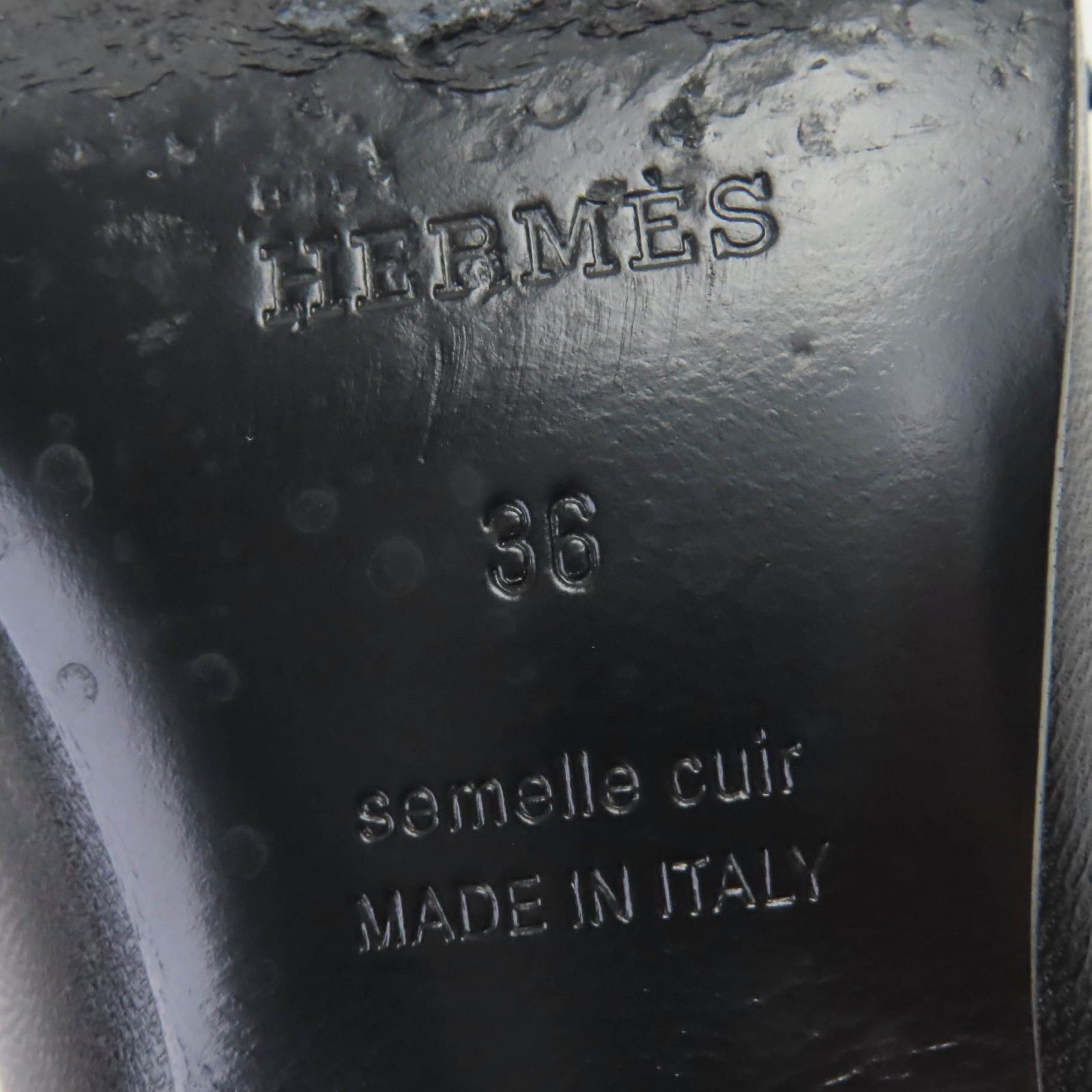 Hermes Hermes Hermes Anfini Strap Leather Pumps Leather Shoes DUTY FREE for USA Size ONE SIZE - 12 Thumbnail