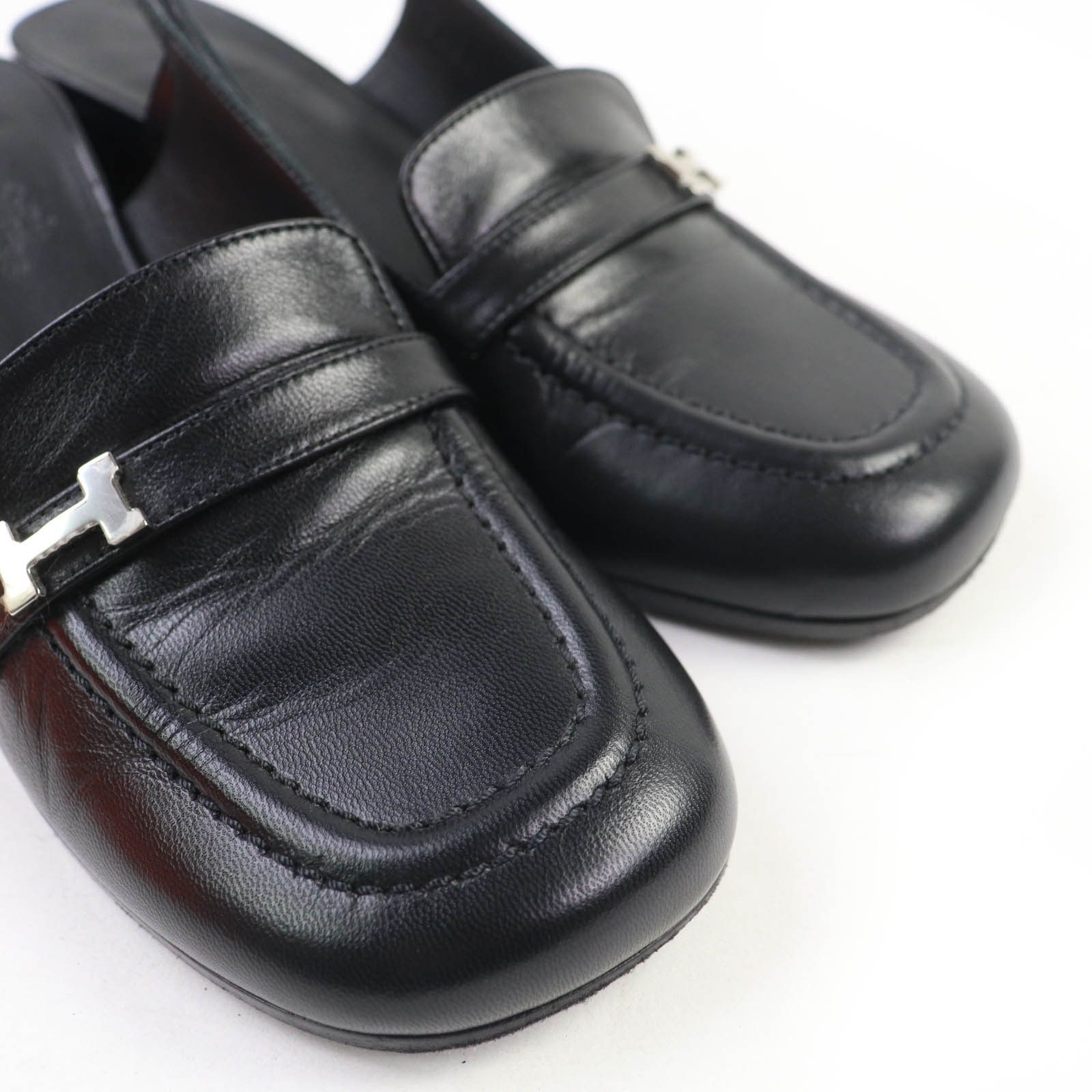 Hermes Hermes Hermes Anfini Strap Leather Pumps Leather Shoes DUTY FREE for USA Size ONE SIZE - 8 Thumbnail
