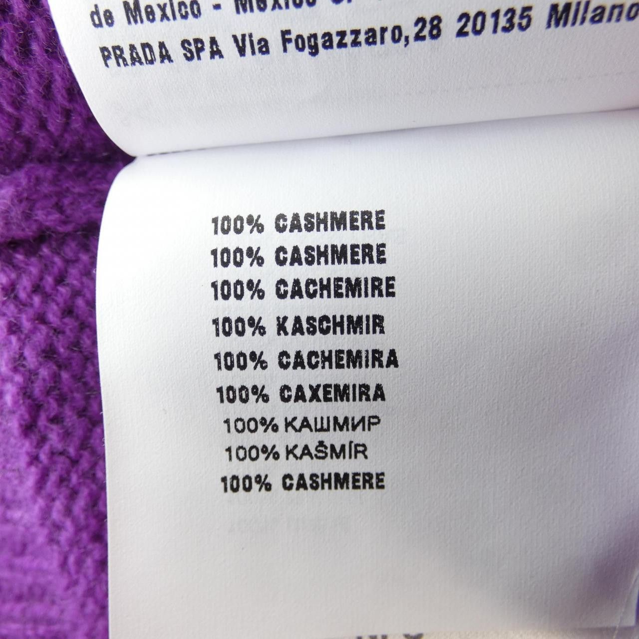 Prada Prada Prada 100% Cashmere Cardigan Others Tops P25N16 S000 1505 DUTY FREE for USA Size ONE SIZE - 3 Thumbnail