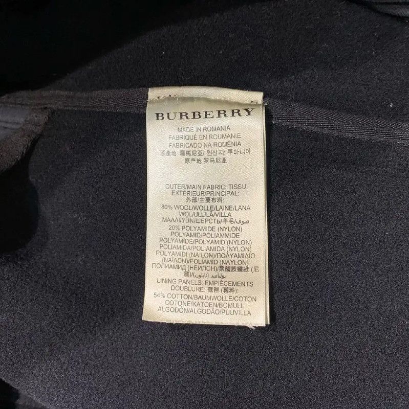 Burberry Burberry Black Wool Peacoat for Women Size S / US 4 / IT 40 - 4 Thumbnail