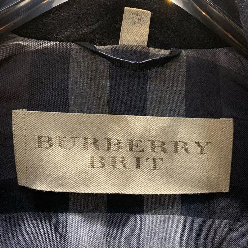 Burberry Burberry Black Wool Peacoat for Women Size S / US 4 / IT 40 - 3 Thumbnail