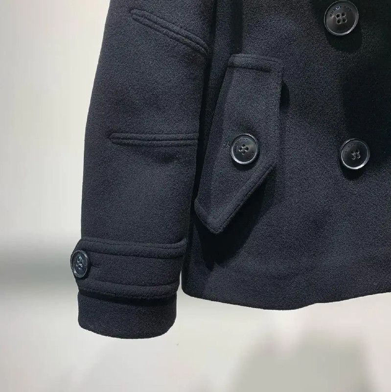 Burberry Burberry Black Wool Peacoat for Women Size S / US 4 / IT 40 - 7 Thumbnail
