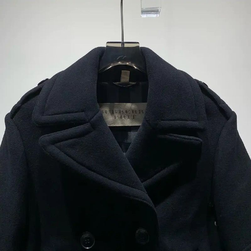 Burberry Burberry Black Wool Peacoat for Women Size S / US 4 / IT 40 - 5 Thumbnail