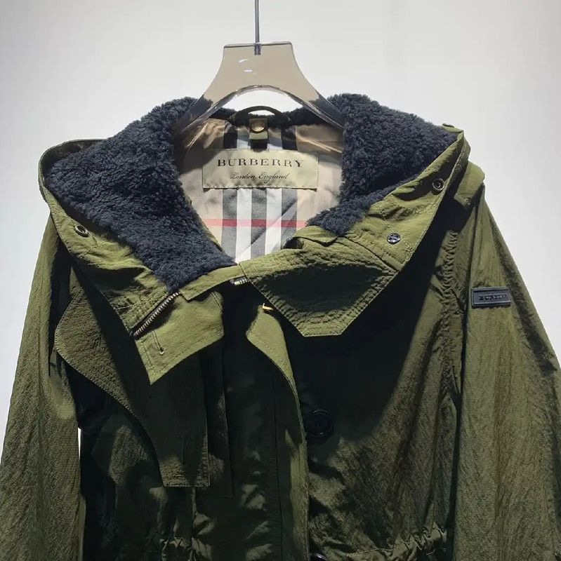 Burberry Burberry Military Green Cotton Trench Coat Size XS / US 0-2 / IT 36-38 - 5 Thumbnail
