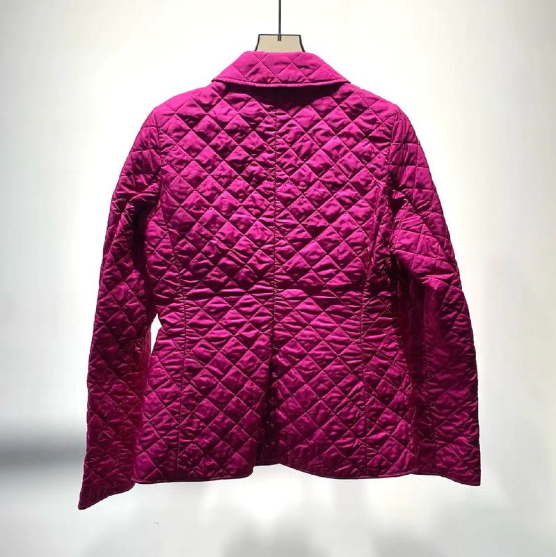Burberry Burberry Women's Pink Cotton Quilted Jacket Size S / US 4 / IT 40 - 2 Thumbnail