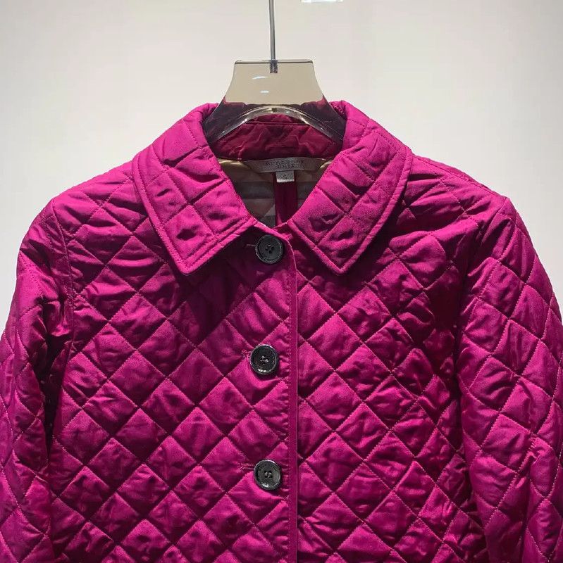Burberry Burberry Women's Pink Cotton Quilted Jacket Size S / US 4 / IT 40 - 3 Thumbnail