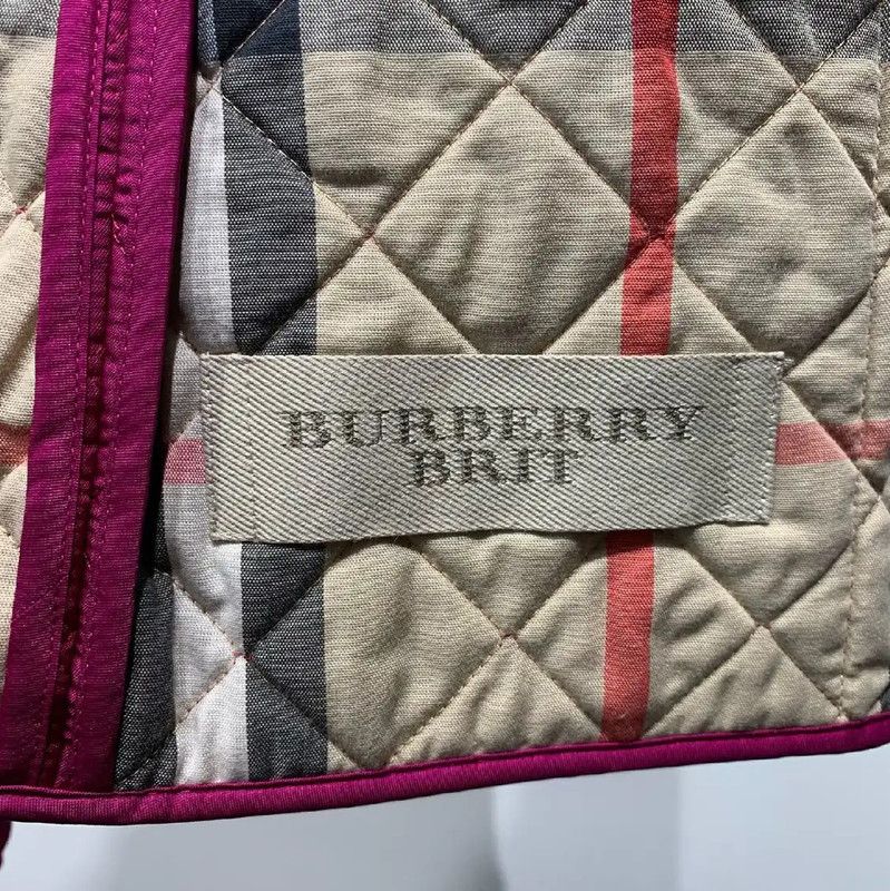 Burberry Burberry Women's Pink Cotton Quilted Jacket Size S / US 4 / IT 40 - 7 Thumbnail