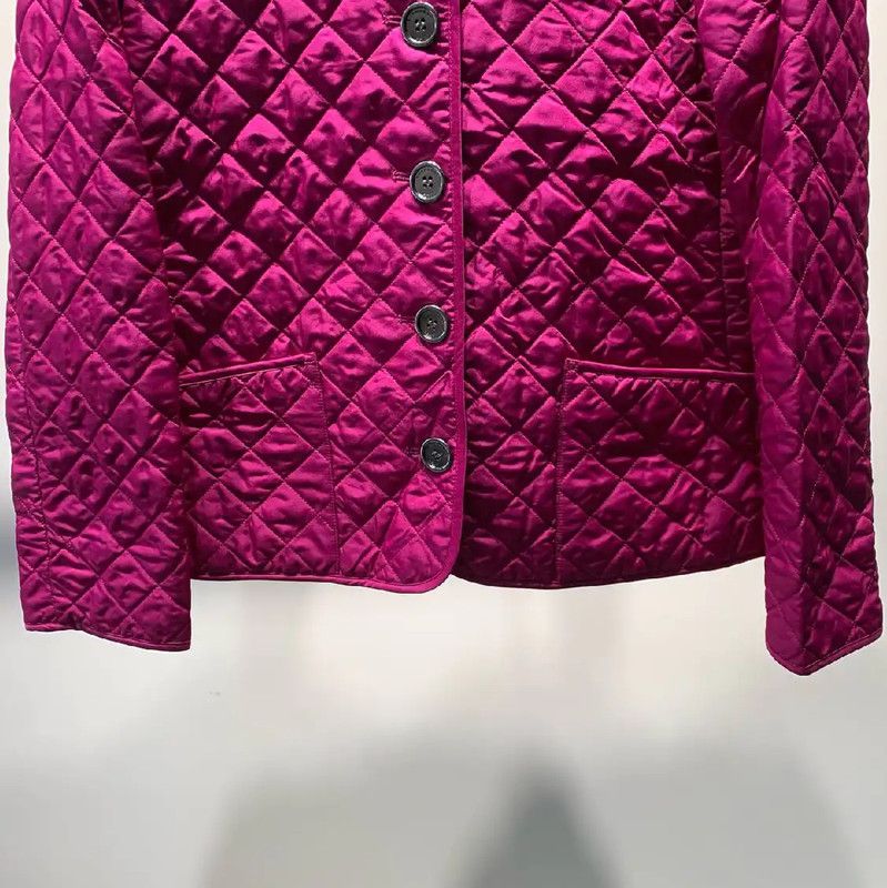 Burberry Burberry Women's Pink Cotton Quilted Jacket Size S / US 4 / IT 40 - 4 Thumbnail