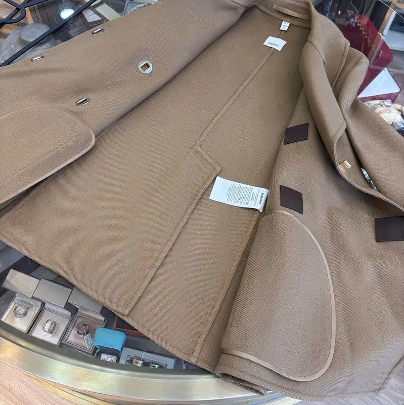 Burberry Burberry Brown Wool Short Coat for Women Size S / US 4 / IT 40 - 6 Thumbnail