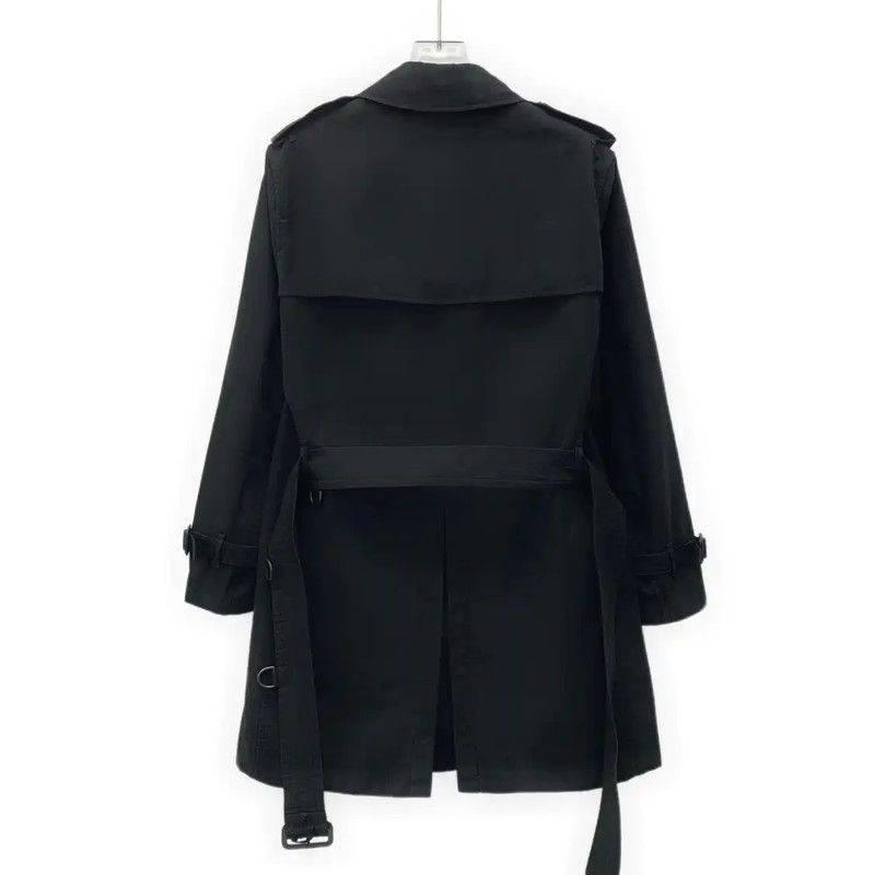 Burberry Burberry Black Cotton Women's Trench Coat Size XL / US 12-14 / IT 48-50 - 2 Thumbnail