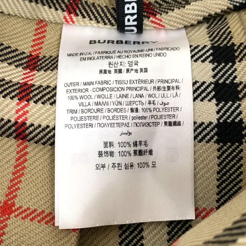 Burberry Burberry Brown Wool Plaid Skirt for Women Size 22" - 6 Thumbnail