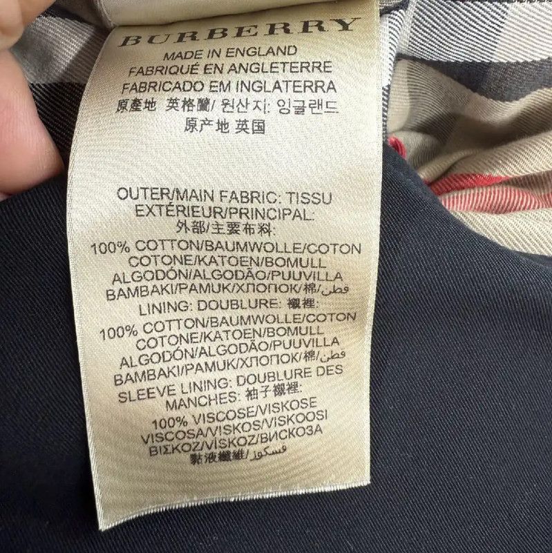 Burberry Burberry Women's Black Cotton Trench Coat Size XXL / US 16-18 / IT 52-54 - 4 Thumbnail