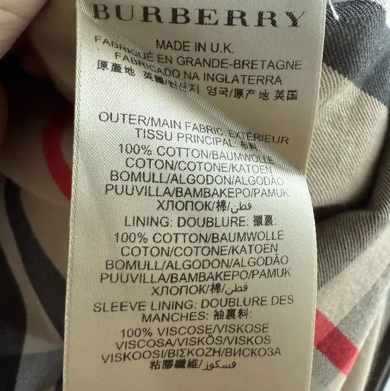 Burberry Burberry Women's Khaki Cotton Trench Coat Size L / US 10 / IT 46 - 3 Thumbnail