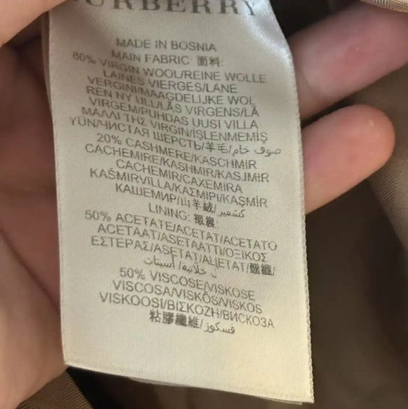 Burberry Burberry Khaki Wool Women's Trench Coat Size ONE SIZE - 5 Thumbnail