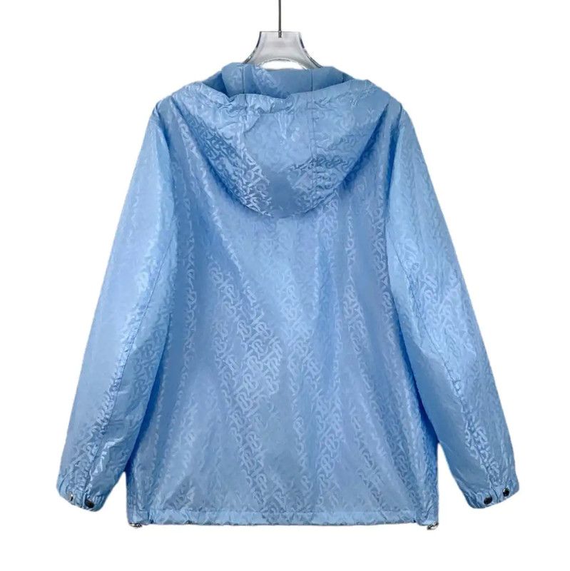 Burberry Burberry Light Blue Nylon Women's Jacket Size M / US 6-8 / IT 42-44 - 2 Thumbnail