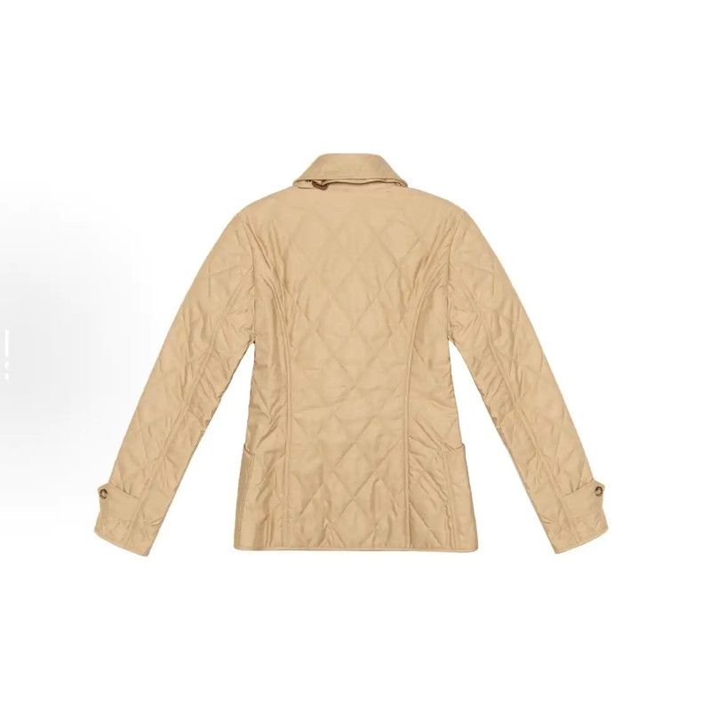 Burberry Burberry Quilted Cotton Winter Jacket in Light Brown Size M / US 6-8 / IT 42-44 - 2 Thumbnail