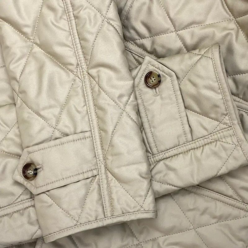 Burberry Burberry Quilted Cotton Winter Jacket in Light Brown Size M / US 6-8 / IT 42-44 - 4 Thumbnail