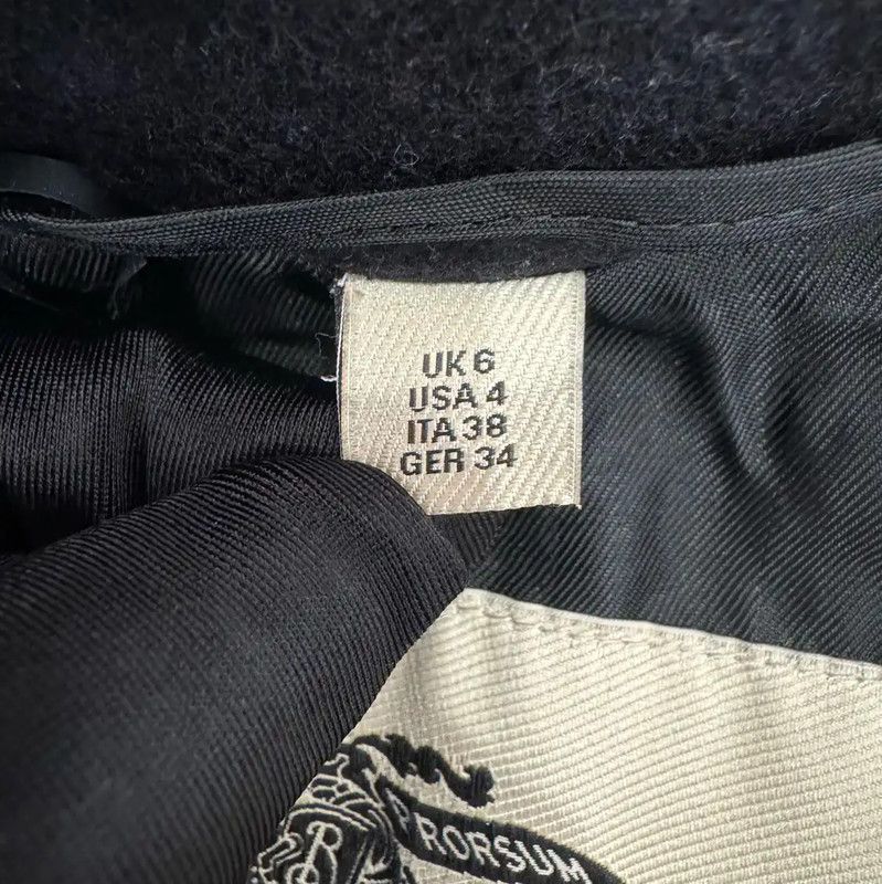 Burberry Burberry Black Wool Ladies Trench Coat Size S / US 4 / IT 40 - 6 Thumbnail