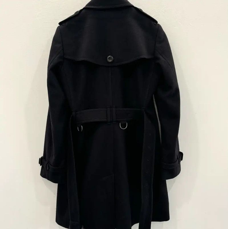 Burberry Burberry Black Wool Ladies Trench Coat Size S / US 4 / IT 40 - 2 Thumbnail