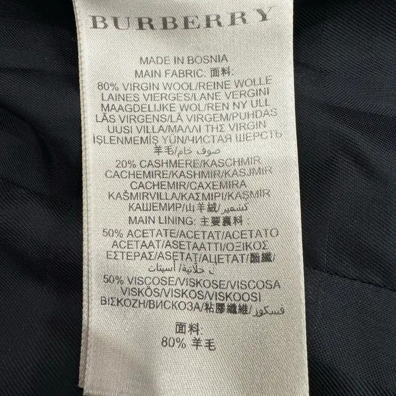 Burberry Burberry Black Wool Ladies Trench Coat Size S / US 4 / IT 40 - 7 Thumbnail