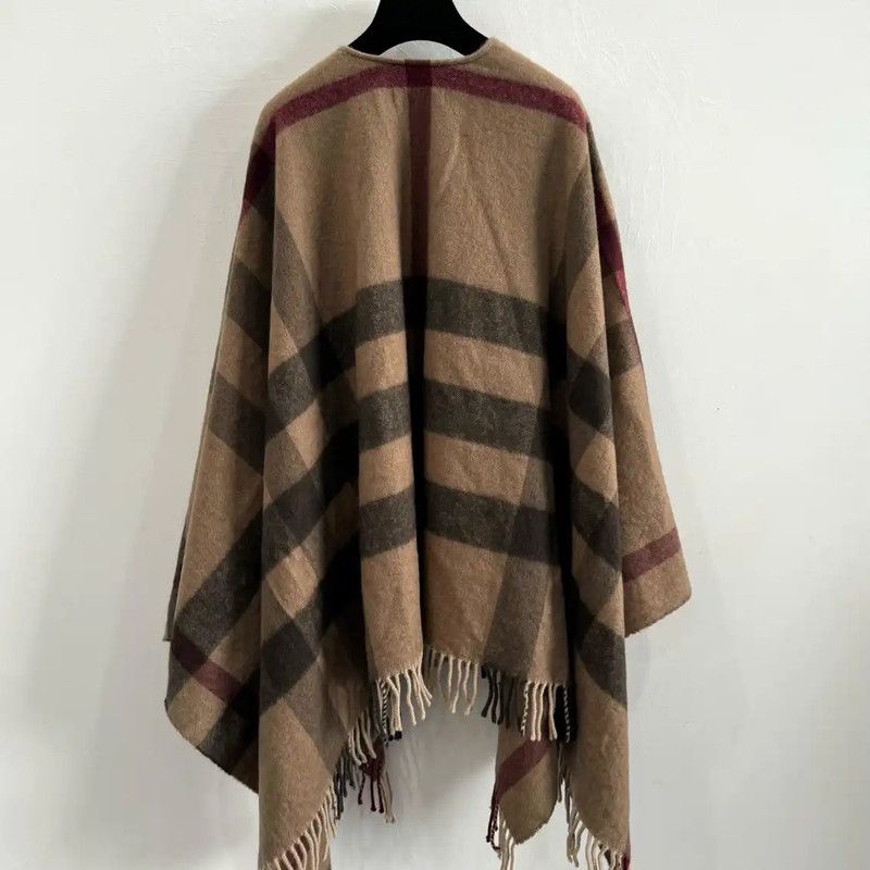 Burberry Burberry Wool Jacket in Dark Brown Size ONE SIZE - 3 Thumbnail