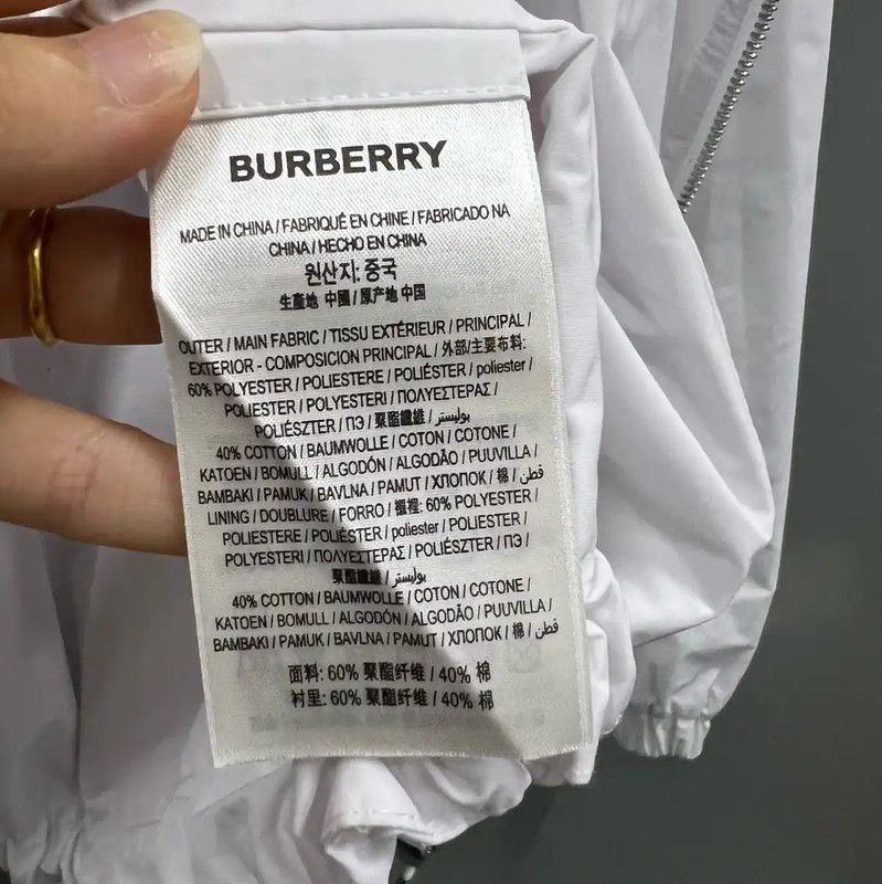 Burberry Burberry White Cotton Women's Jacket Size ONE SIZE - 4 Thumbnail