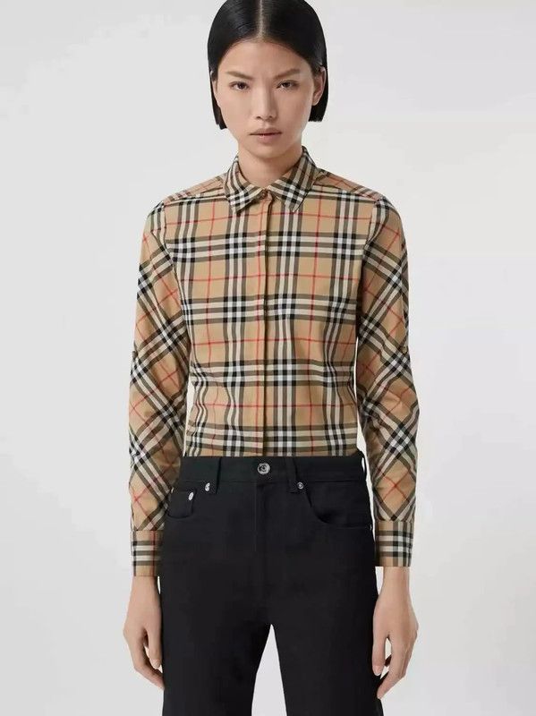 Burberry Burberry Women's Long Sleeve Checkered Shirt Size M / US 6-8 / IT 42-44 - 3 Thumbnail