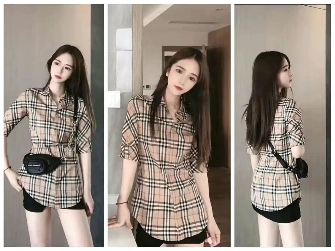 Burberry Burberry Women's Long Sleeve Checkered Shirt Size M / US 6-8 / IT 42-44 - 6 Thumbnail