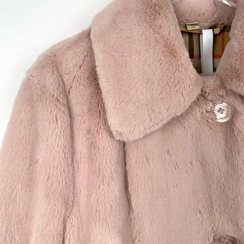 Burberry Burberry Pink Cotton Women's Coat Size M / US 6-8 / IT 42-44 - 3 Thumbnail