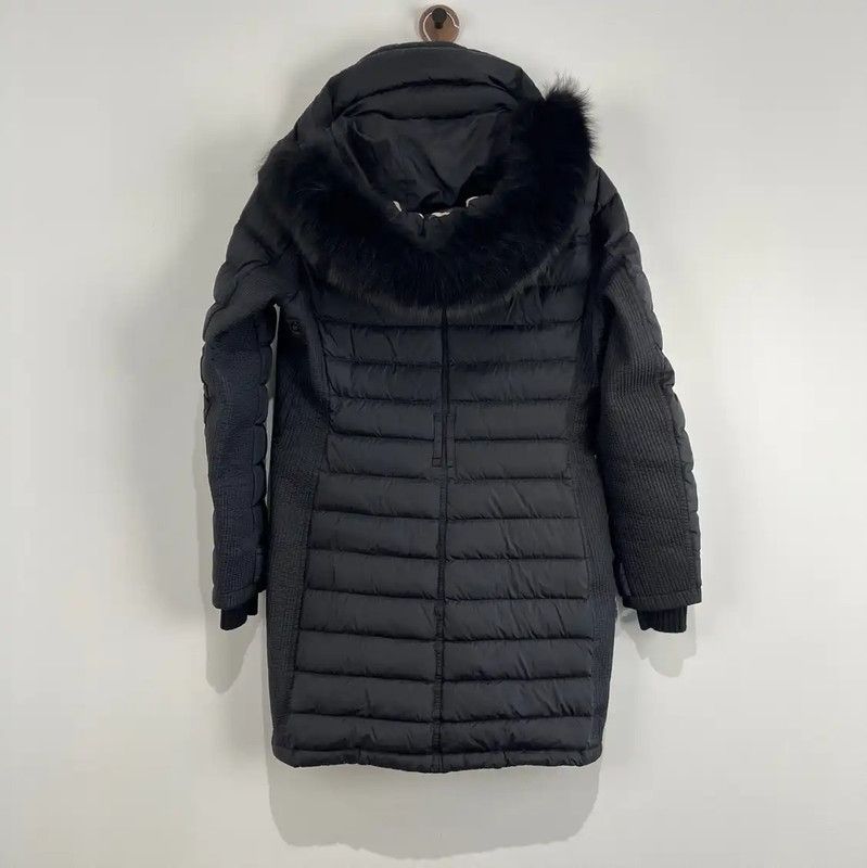 Burberry Burberry Black Nylon Mid-Length Down Jacket Size S / US 4 / IT 40 - 2 Thumbnail