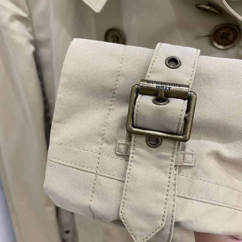 Burberry Burberry Khaki Cotton Women's Trench Coat Size XS / US 0-2 / IT 36-38 - 4 Thumbnail