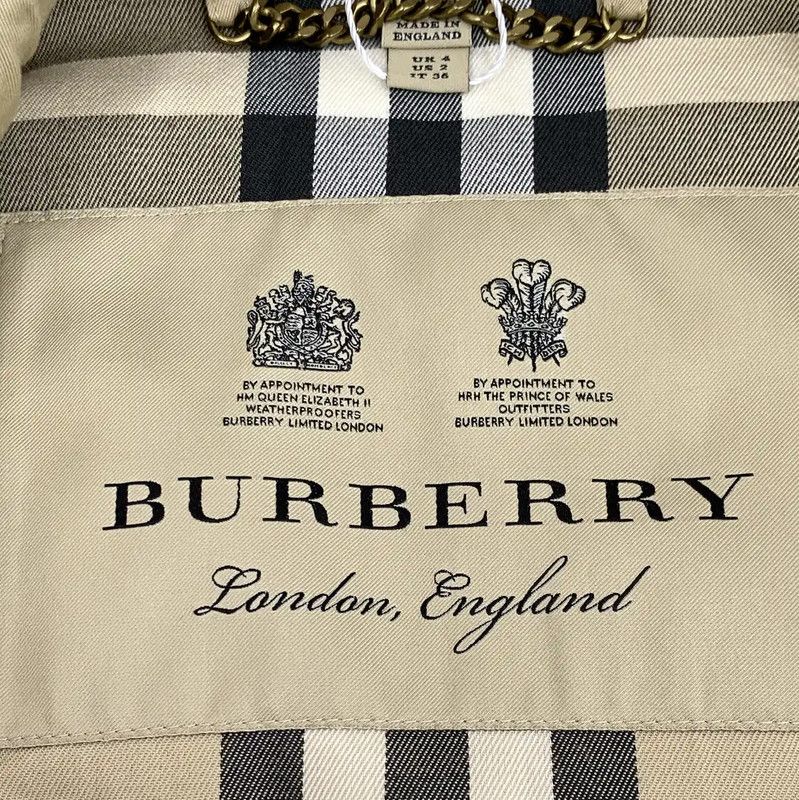 Burberry Burberry Khaki Cotton Mid-Length Trench Coat Size XS / US 0-2 / IT 36-38 - 5 Thumbnail