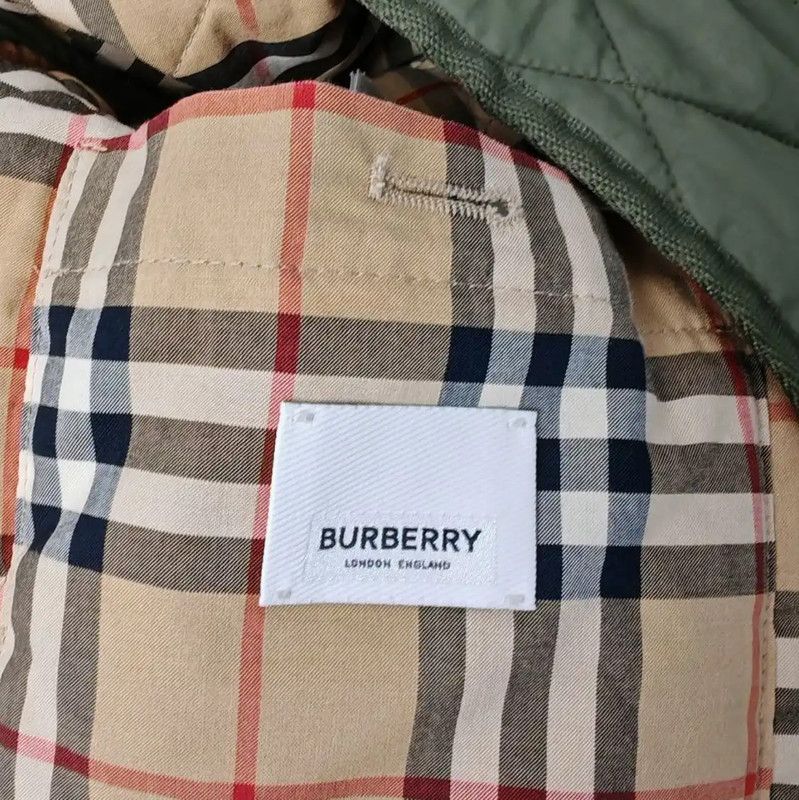 Burberry Burberry Women's Quilted Green Cotton Jacket Size S / US 4 / IT 40 - 7 Thumbnail