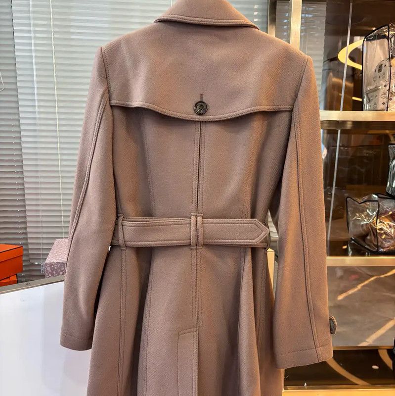 Burberry Burberry Camel Wool Long Coat for Women Size M / US 6-8 / IT 42-44 - 3 Thumbnail