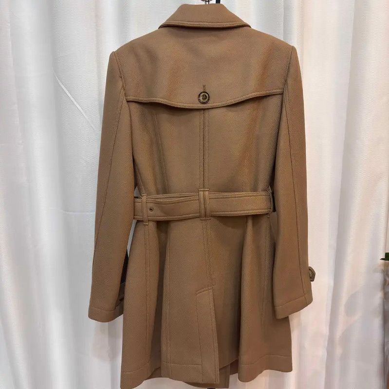 Burberry Burberry Camel Wool Long Coat for Women Size M / US 6-8 / IT 42-44 - 10 Thumbnail