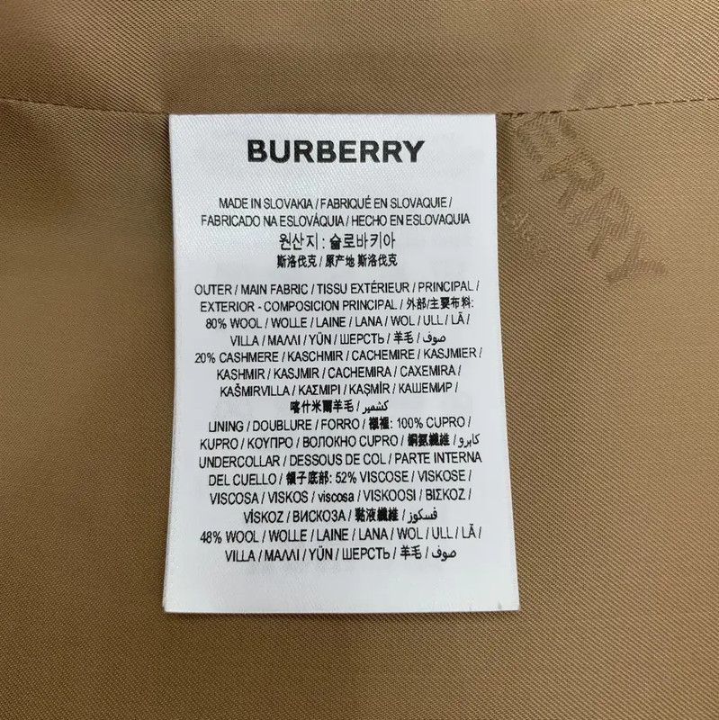 Burberry Burberry Brown Wool Women's Overcoat Size XS / US 0-2 / IT 36-38 - 7 Thumbnail