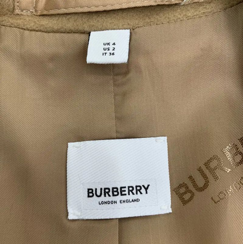 Burberry Burberry Brown Wool Women's Overcoat Size XS / US 0-2 / IT 36-38 - 6 Thumbnail