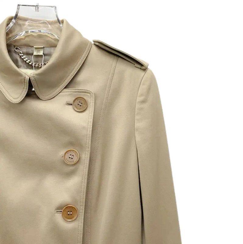 Burberry Burberry Khaki Cotton Women's Trench Coat Size S / US 4 / IT 40 - 4 Thumbnail