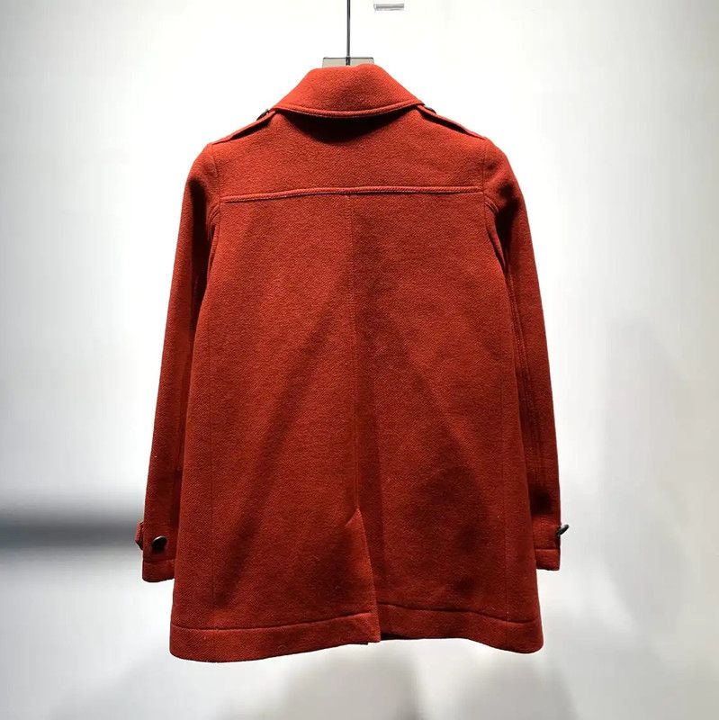 Burberry Burberry Red Wool Women's Coat Size M / US 6-8 / IT 42-44 - 3 Thumbnail