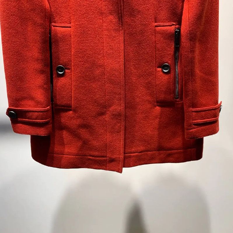 Burberry Burberry Red Wool Women's Coat Size M / US 6-8 / IT 42-44 - 6 Thumbnail