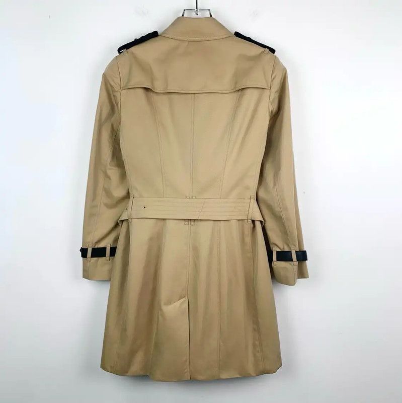 Burberry Burberry Women's Khaki Cotton Trench Coat Size S / US 4 / IT 40 - 2 Thumbnail