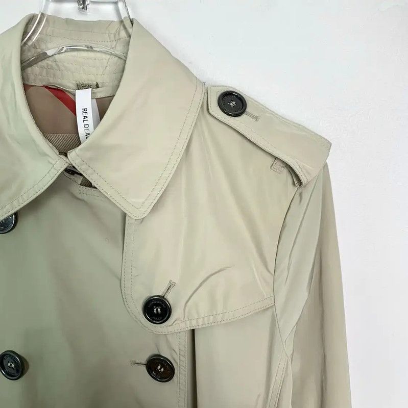 Burberry Burberry Women's Cotton Trench Coat in Khaki Size M / US 6-8 / IT 42-44 - 3 Thumbnail