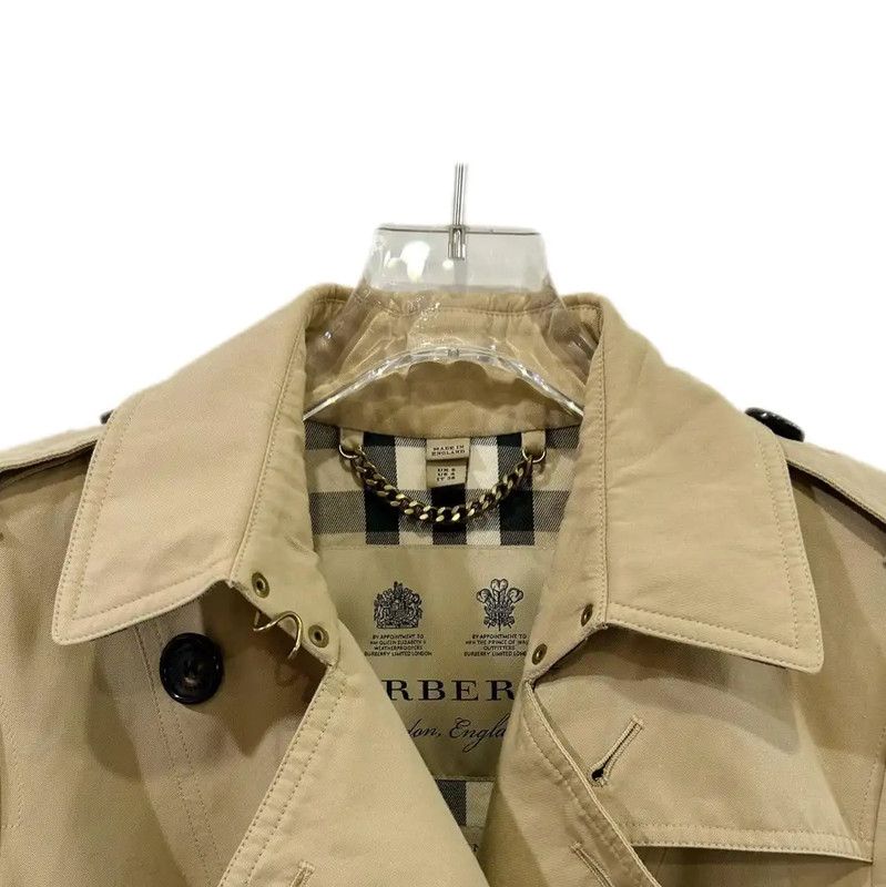 Burberry Burberry Women's Khaki Cotton Trench Coat XS Size XS / US 0-2 / IT 36-38 - 3 Thumbnail